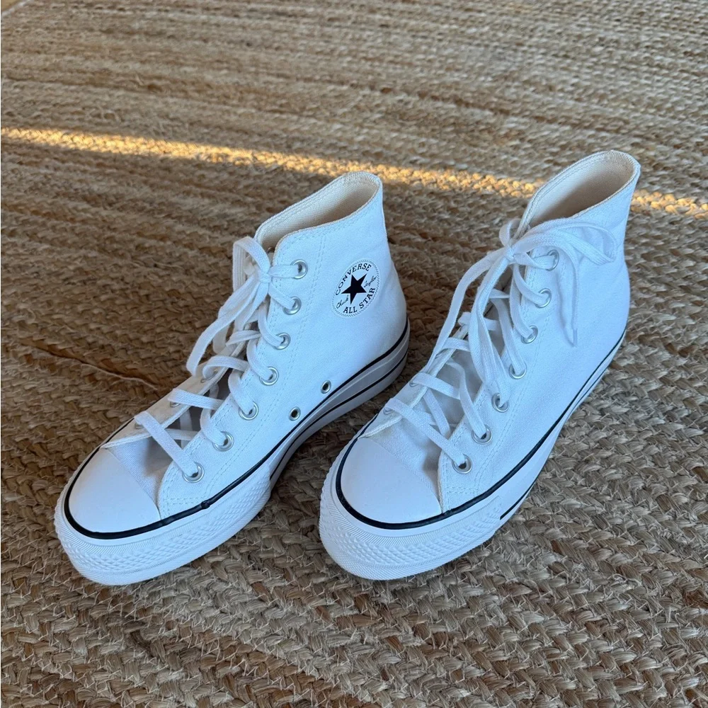 Converse Classic White Canvas High-Tops - Picture 2 of 10